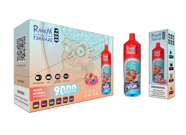 RandM Tornado Mixed Berries 9000 - Pack de 10
