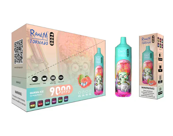 RandM Tornado Guava Ice 9000 - Pack de 10