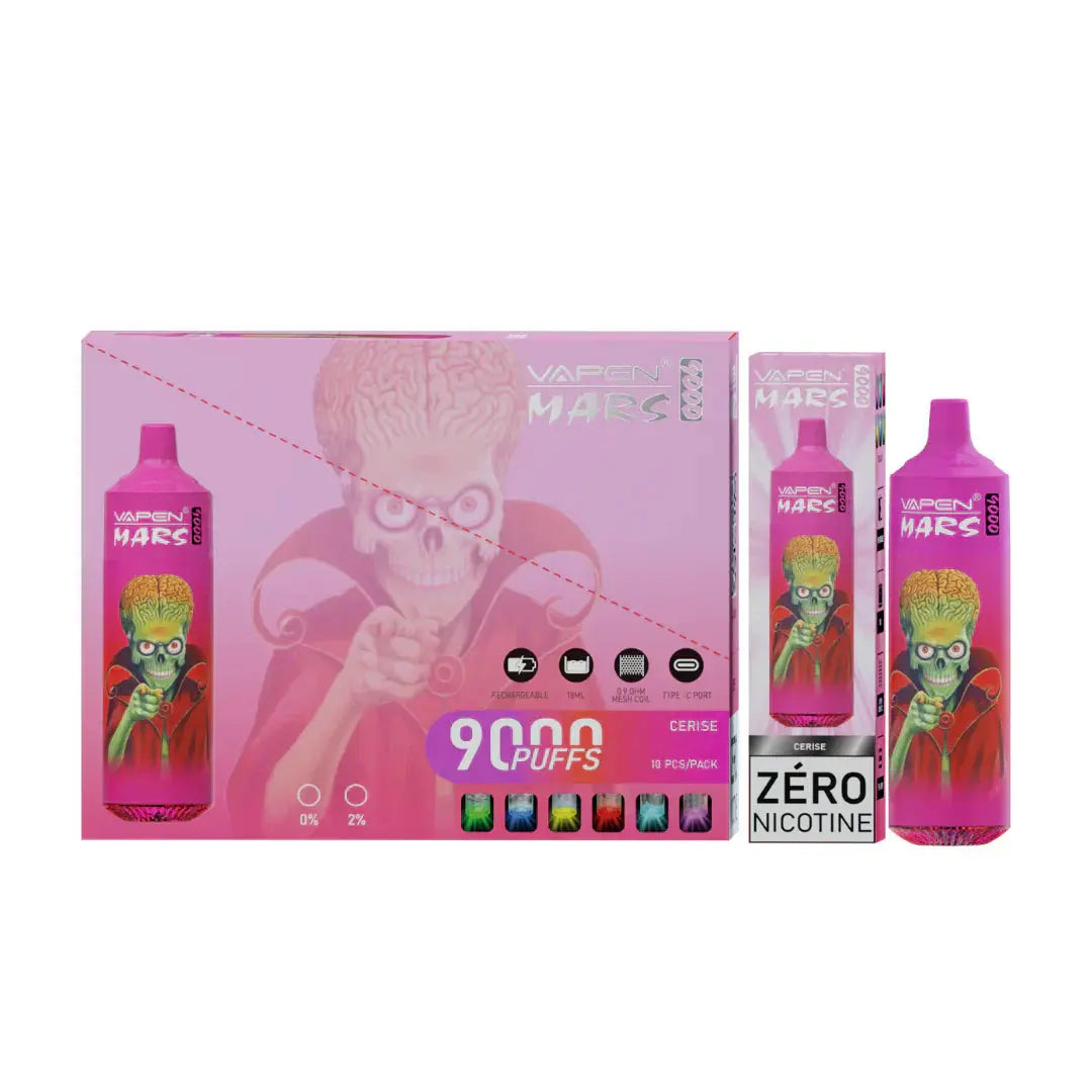 Vapen Mars Cerise 9000 - Pack de 10