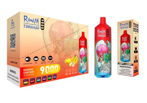 RandM Tornado Banana 9000 - Pack de 10